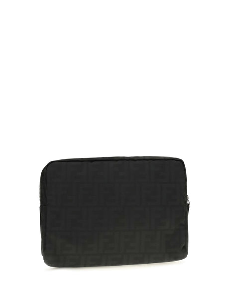 Fendi Medium Superlight FF Zucca fabric Beauty Case - Black