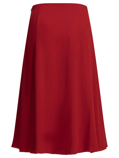 Valentino Flared midi skirt in silk