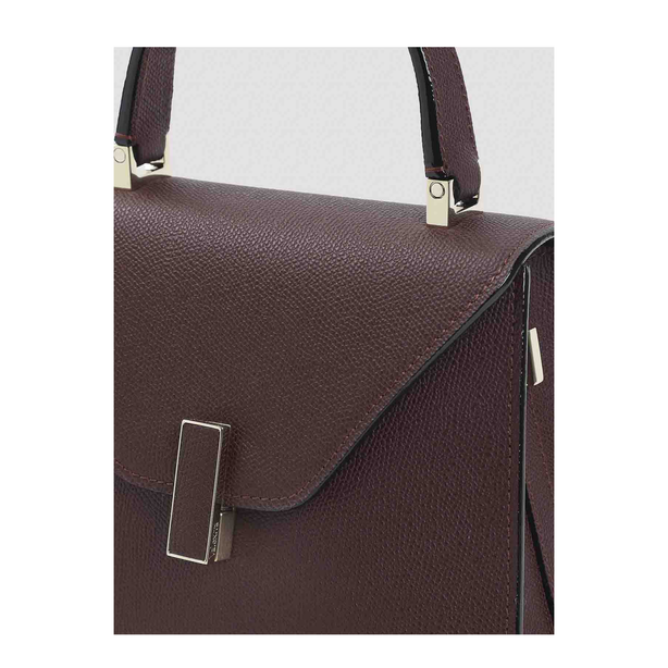 Iside Mini Millepunte Calf Leather Handbag - Claret Red