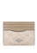 Coach Slim ID Card Case In Signature Canvas - Sand/Taupe
