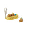 [POMPOMPURIN X KAKAO FRIENDS] Kakao Friends Clicker Keycap Figure Keyring - Choonsik (International Shipping)