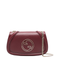 Blondie Medium Leather Shoulder Bag - Rosso Ancora Red
