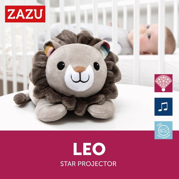 Zazu Leo the Lion, Star Projector Nightlight with Soothing Melodies
