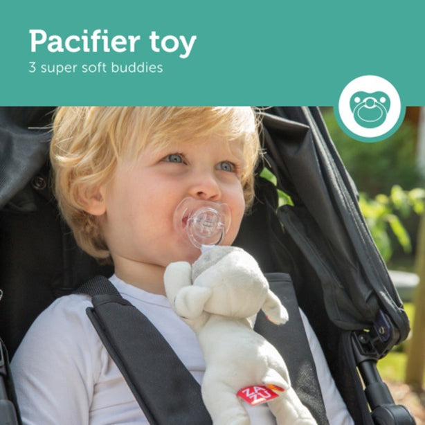 Zazu Lizzy the Lamb, Soft Toy with Pacifier Holder