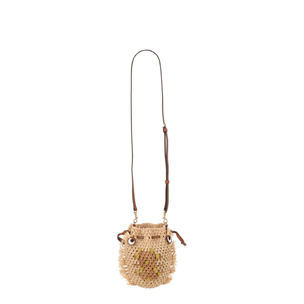Mini Raffia Crossbody - Pecan