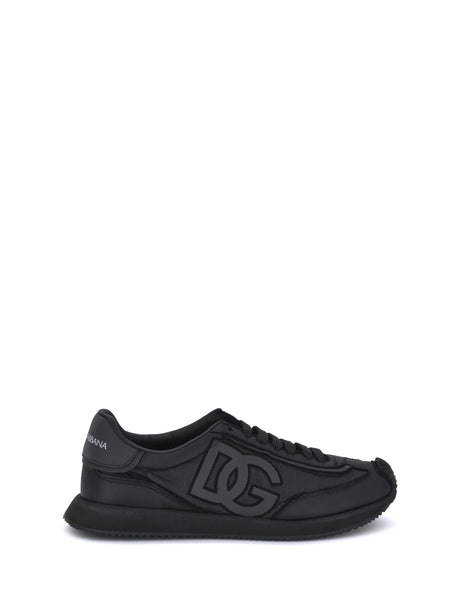 Dolce & Gabbana Leather Sneakers - Black