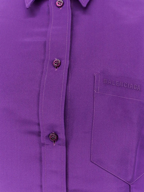 Balenciaga Silk shantung shirt - Purple