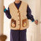 [CHIP AND DALE] KAKAO FRIENDS Sleep Fleece Vest - Ryan and Choonsik (International Shipping)