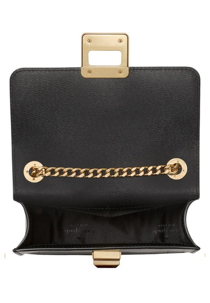 Kate Spade Phoebe Turnlock Mini Flap Crossbody - Black