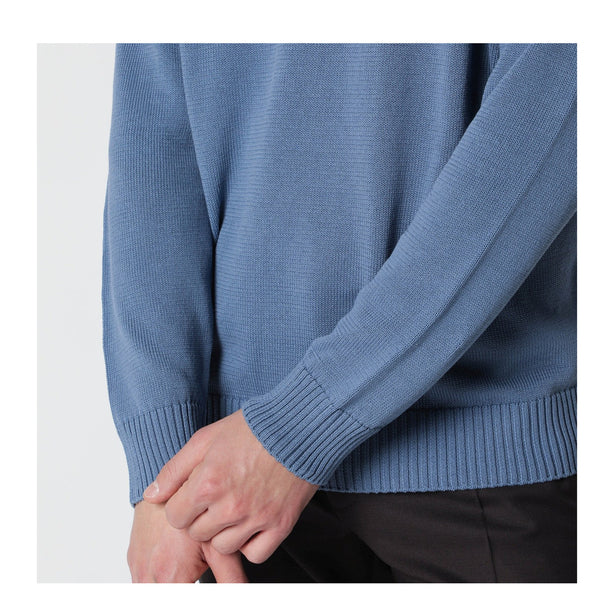 Powder Blue Cotton Sweater
