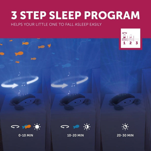Zazu Cody the Crab, Ocean Projector Nightlight with Soothing Melodies