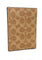 Coach Mens Passport Card Case In Signature Canvas - Tan/Black