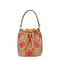 T Monogram Raffia Bucket Bag - Natural