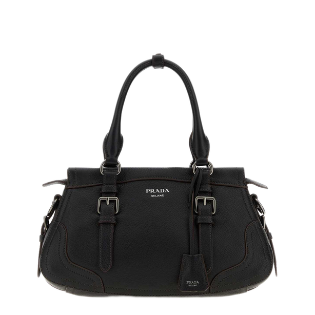 Large Buckskin Tote - Black