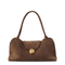 Vivian Medium Suede Shoulder Bag - Brown