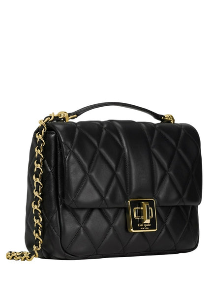 Kate Spade Carey Quilted Small Flap Crossbody Bag - Black