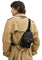 Coach Mens Small Turnlock Sling Pack In Signature Canvas - Black