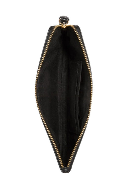 Coach Large Corner Zip Wristlet - Black