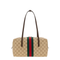 Melrose Medium Coated GG Canvas Top Handle Bag - Beige