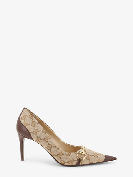 Gucci Donna GG fabric pumps - Sandbrown