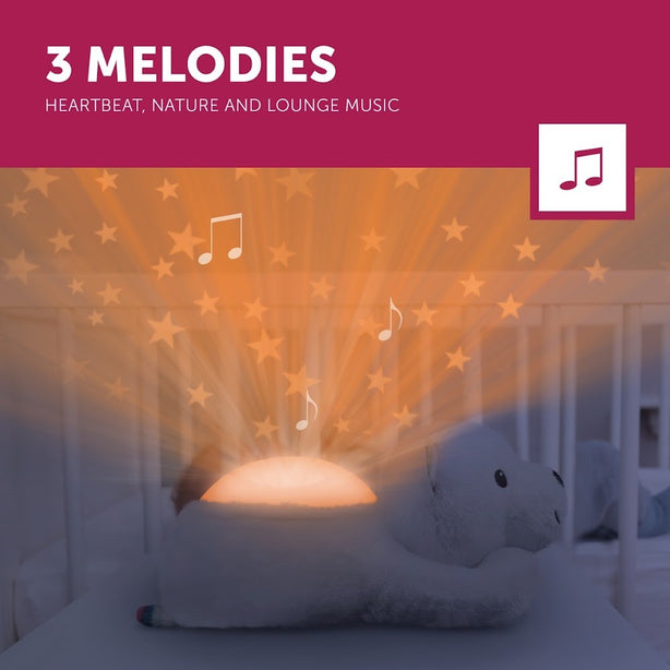 Zazu Polly the Polar Bear, Star Projector Nightlight with Melodies