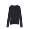 Navy Fine Knit Long Sleeve T Shirt