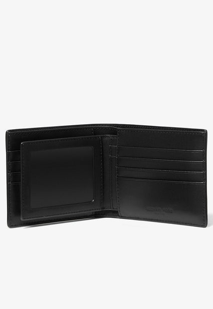 Michael Kors Men Cooper Billfold with Passcase - Signature Dark Brown