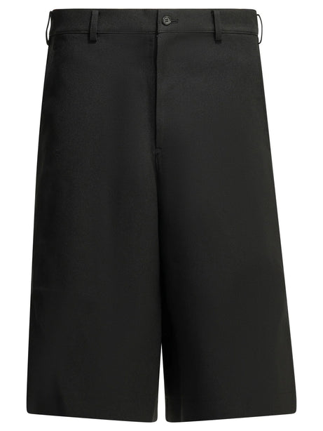 Comme Des GarçOns Shirt Cargo shorts with zipper detail - Black