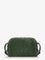 Bottega Veneta Concert Pochette suede crossbody bag - Green Tweed-Gold