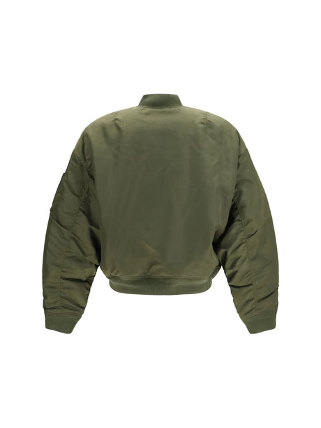 Dsquared2 '80s Nylon Bomber Jacket - Oak Green