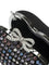 Self-Portrait Heart clutch with crystals - Black