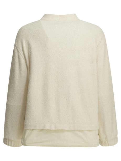 Moncler Cotton bouclé bomber jacket - White