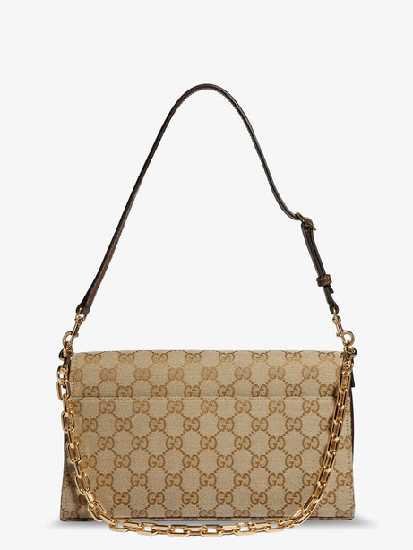 Gucci Ristretto GG fabric shoulder bag - Brown