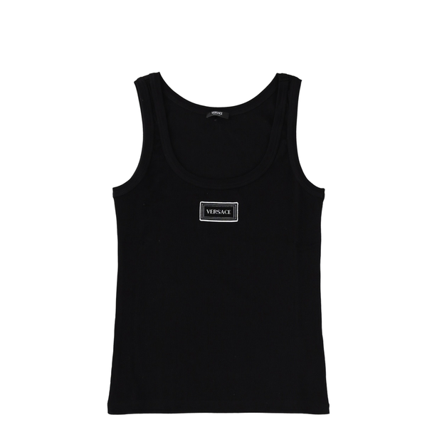 90s Vintage Logo Tank Top Black