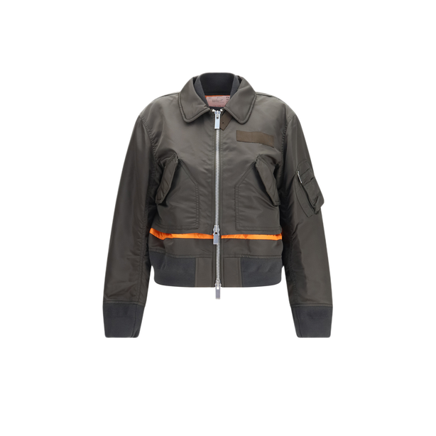 Double Zip Nylon Jacket