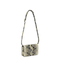 T-Lock Small Python-Embossed Leather Crossbody - Black/Ecru