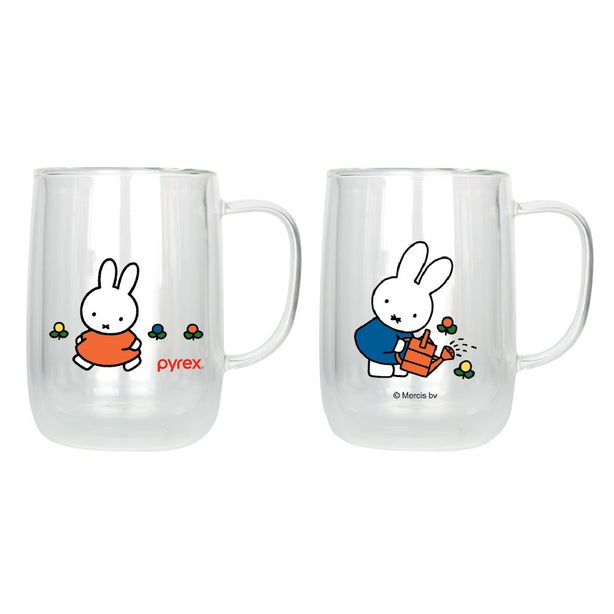 PYREX 2pc Double Wall Glasses 345ml – Miffy