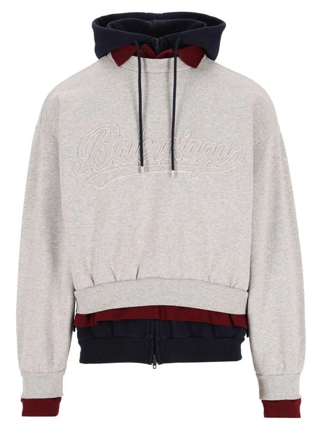 Balenciaga Layered Hoodie - Grey