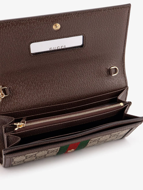 Gucci Ophidia GG Supreme Fabric and leather crossbody bag - Beige