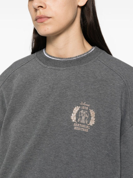 Coat of arms embroidered sweatshirt