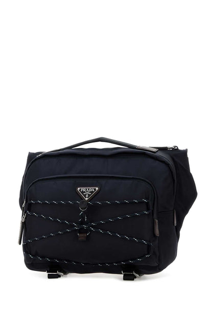 Speedrock Re-Nylon Leather Shoulder Bags - Navy