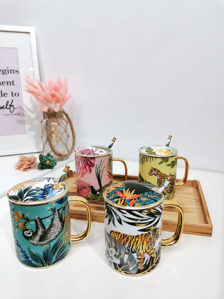 Gifts by Art Tree 350ml Forest City Ceramic Mug Set