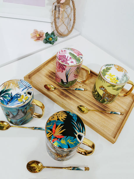 Gifts by Art Tree 350ml Forest City Ceramic Mug Set