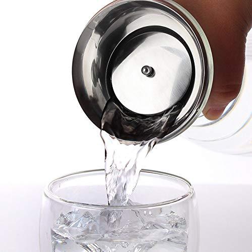 Gifts by Art Tree 1L ISEO Glass Pitch w/ Stainless Lid w/o Handle - Wide