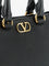 Valentino Garavani VLogo Signature Mini Leather Handbag - Nero