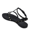 Low Heeled Black Pati With Studs
