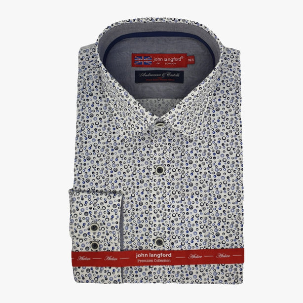 John Langford Italian Fabric L/S Business Shirt (A2)