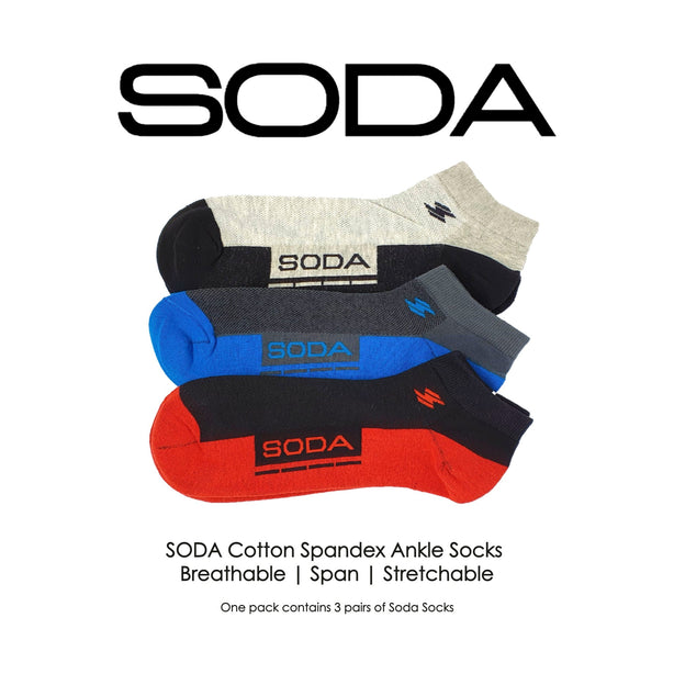 Soda 3 Piece Ankle Socks