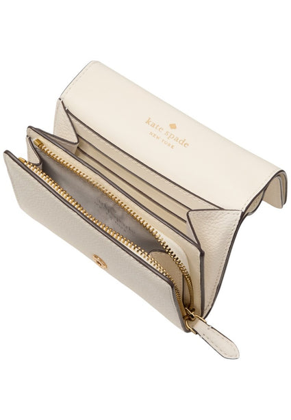 Kate Spade Kayla Small L-Zip Wallet - Meringue