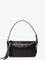 Fendi Zip Top Small vintage-effect leather shoulder bag - Nero